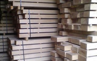 air dried oak beams