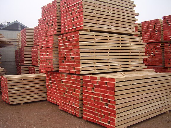 European imported oak lumber