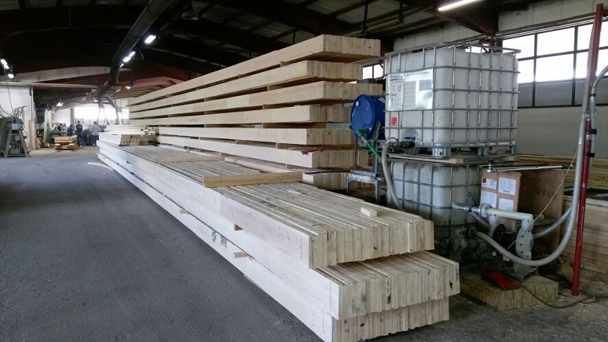 softwood pine lumber beams