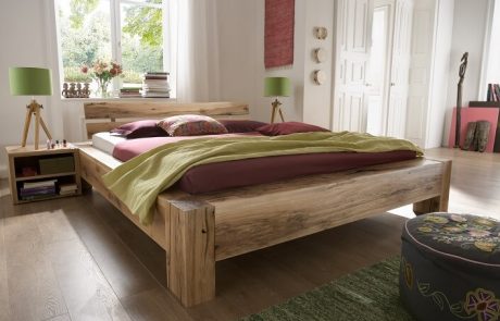 solid oak king size bed