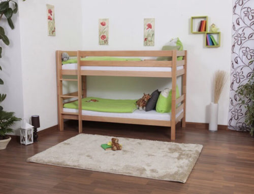 Solid wood bunk bed