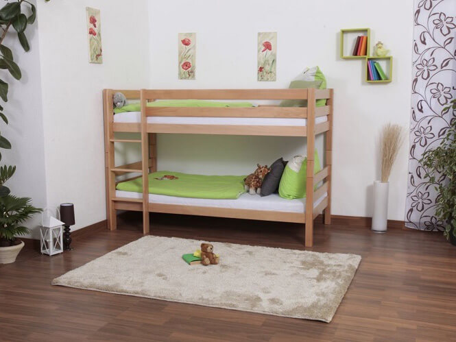 solid wood bunk bed - leni