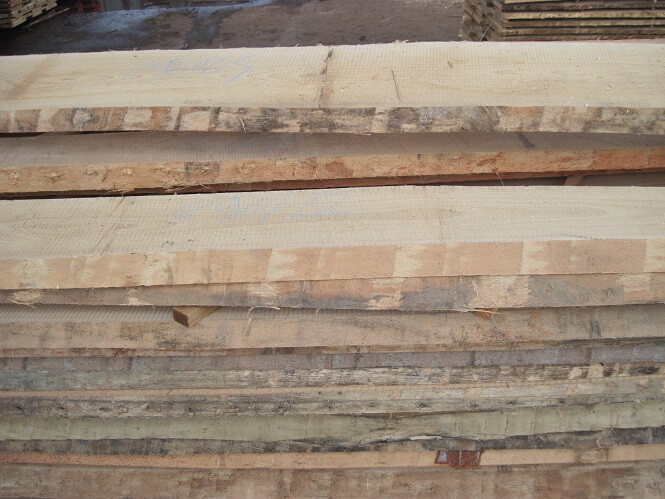 Unfinished walnut wood / unedged lumber - Mijatovic Ltd wood supplier