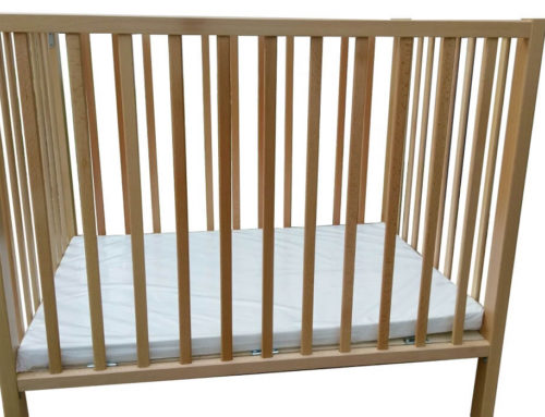 solid wood baby crib – large model