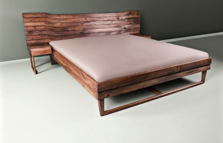 walnut double bed - Talas