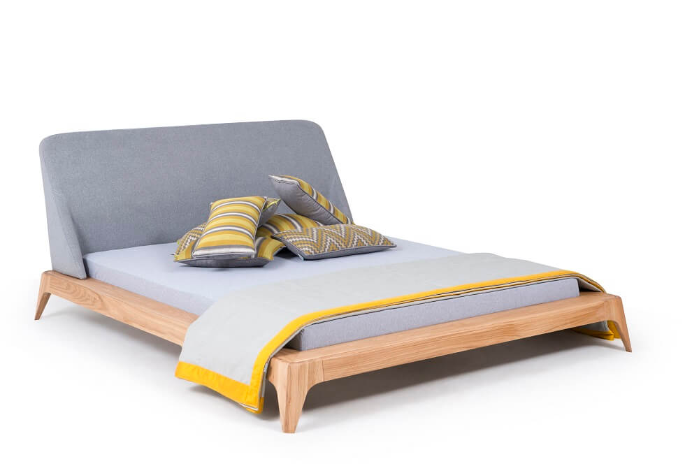 מיטה זוגית מעץ אלון דגם סונו